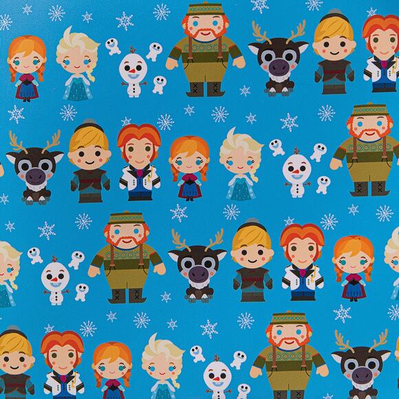 Loungefly Disney Frozen Chibi Mini Backpack Elsa Anna Olaf Bag AOP Vegan Leather - Picture 10 of 13